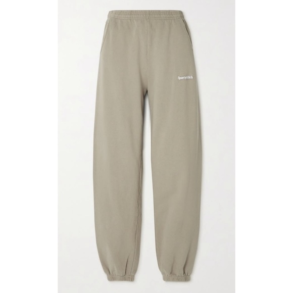 Sporty & Rich Tan Logo Jogger Sweatpants - Unisex XL